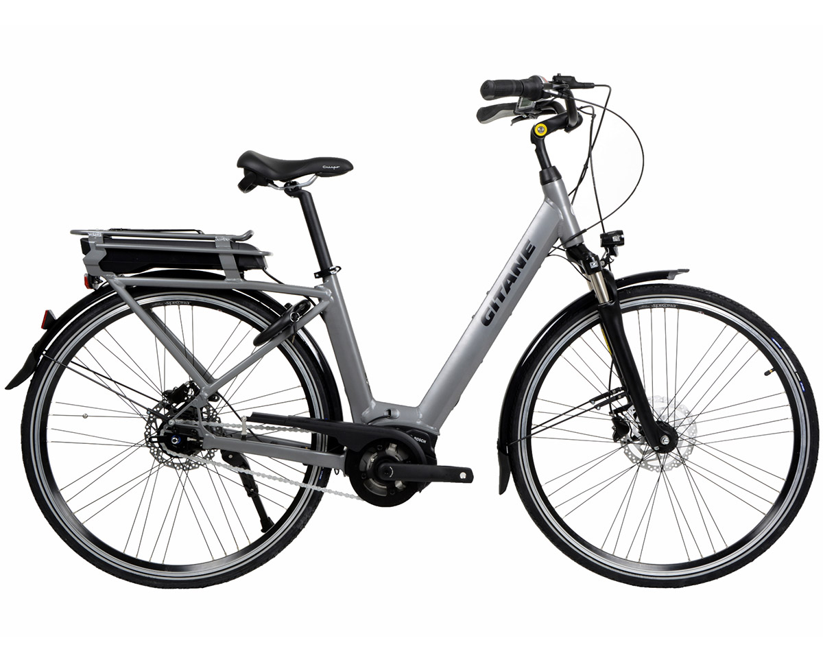 Vélo électrique urbain Unisexe E-CITY D28 500 Wh Gris